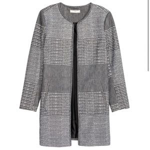 Black and white graphic jacket H&H